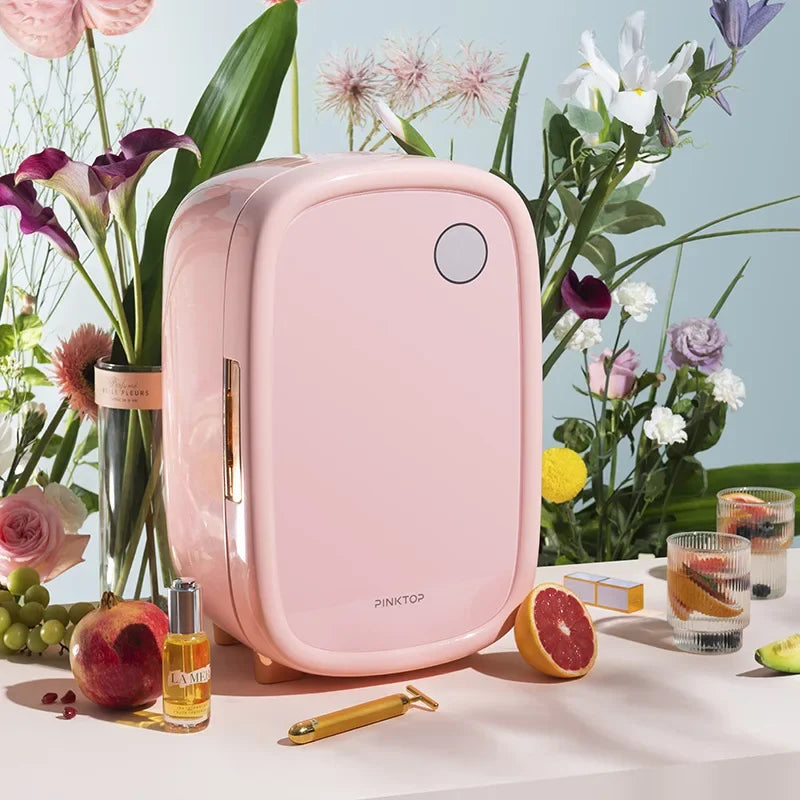 12L Professional Beauty Refrigerator, Small Refrigerator for Skin Care Cosmetics, Mini Car Refrigerator for Skin Care Products